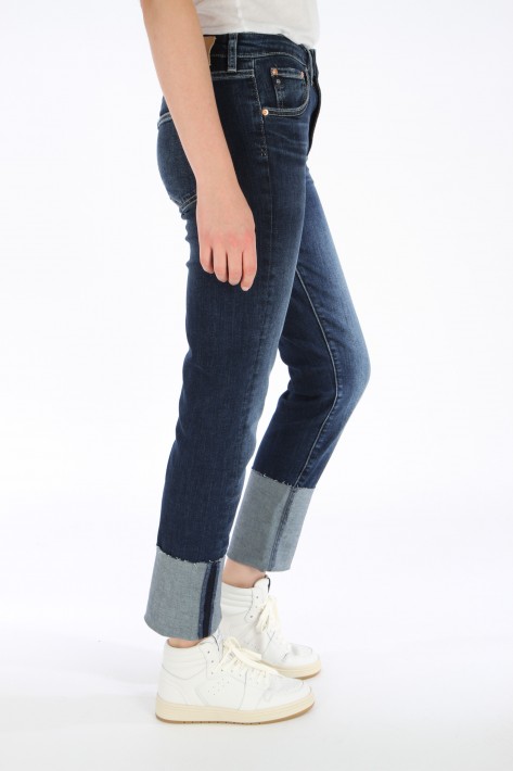 AG Jeans Girlfriend Long - washed blue