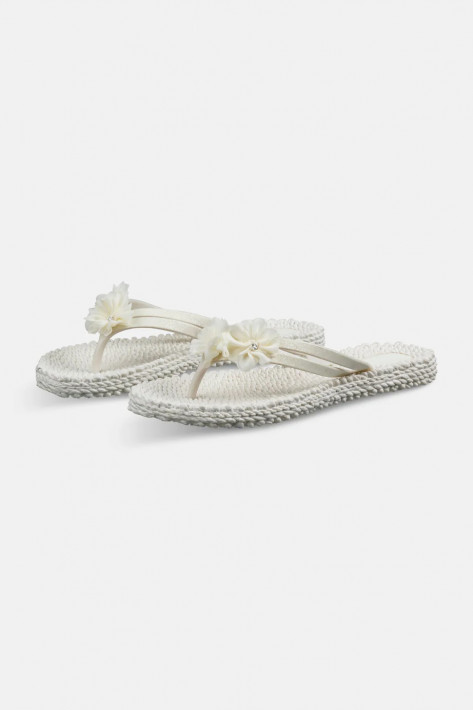 Ilse Jacobsen Flip Flop Cheerful 2 Flowers - creme