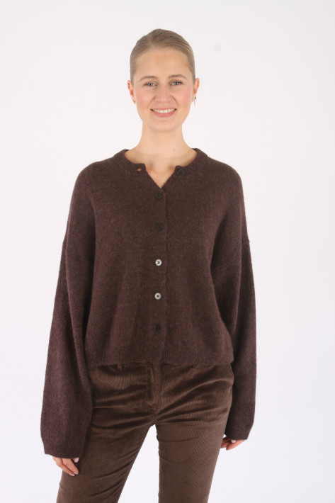 Drykorn Cardigan MARVENI - chocolate