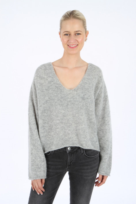 Drykorn V-Pulli Somaija - lightgrey