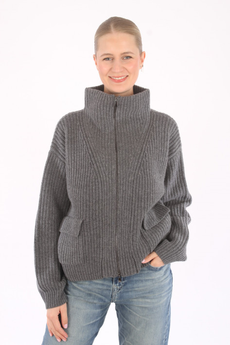 FFC Fashion Zipperjacke Greta - ash mel