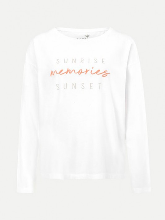 Juvia Longsleeve 'memories' - white