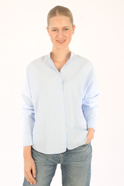 0039 Italy Blouse Lucy Raw - lightblue