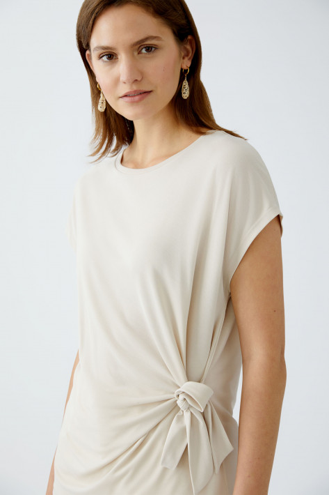 Oui T-Shirt Knoten - biscuit