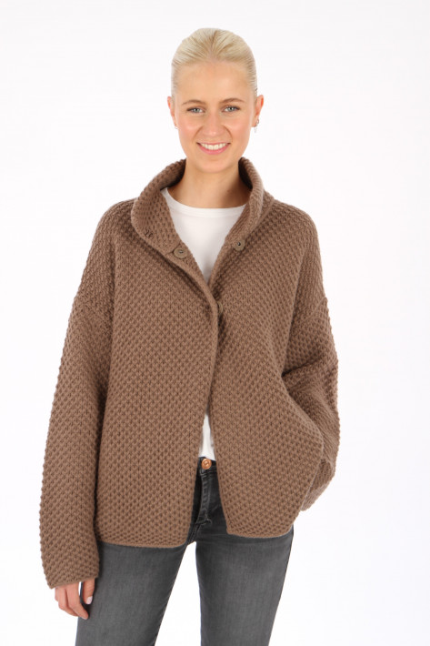 FFC Fashion Strickjacke - hazelnut