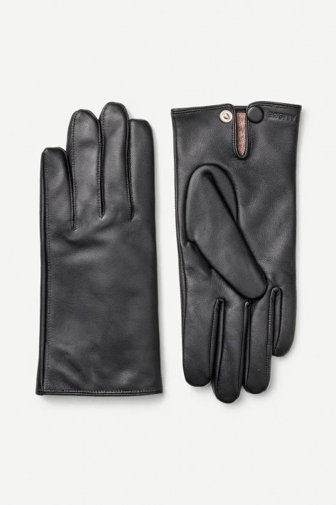 Samsoe & Samsoe Lederhandschuhe MORA - black