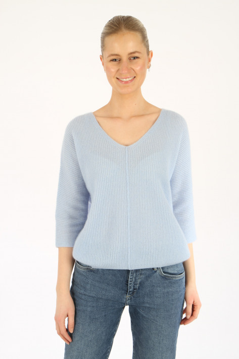 Hemisphere Pullover V-Neck - powder blue