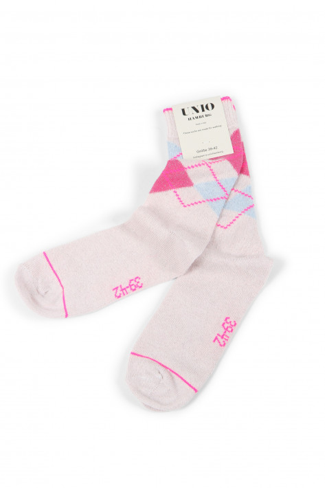 Unio Socken Argy GlitzI - rose/pink/hellblau