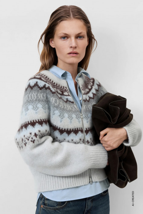 Closed Norweger-Cardigan - cloud cream