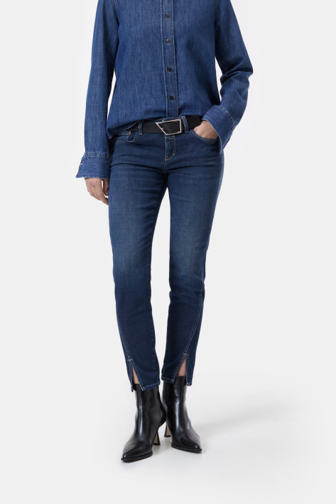 Closed Baker with slit - darkblue