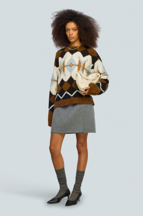 Semicouture Strickpullover H - brown