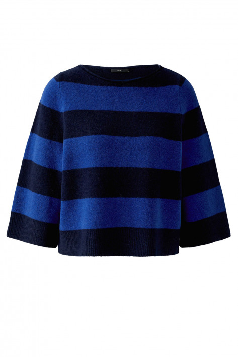 Oui Streifenpulli bi-color - blue