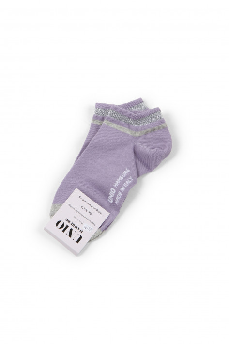 Unio Hamburg Socks Shorty Glitzi - lavender glitzi