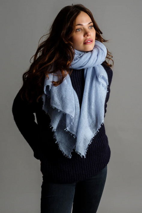 Bakaree Cashmere-Schal - skyway/lightblue
