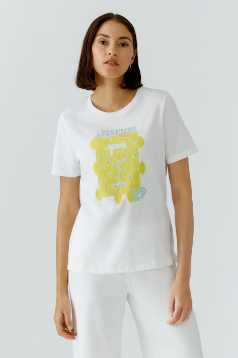 Oui T-Shirt LEMONS - white