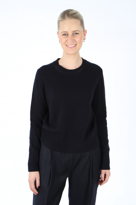 Allude Cashmere RD-Pullover - navy
