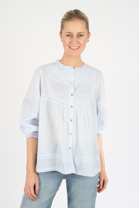 Flowers for friends Bluse - lightblue