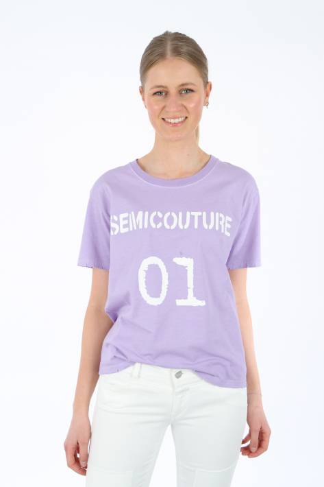 Semicouture T-Shirt - lilac