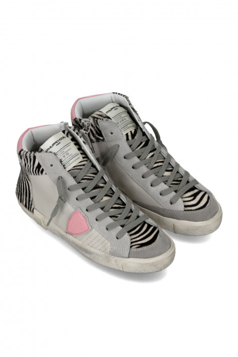 Philippe Model Sneaker Pop Animalier - zebra/rose