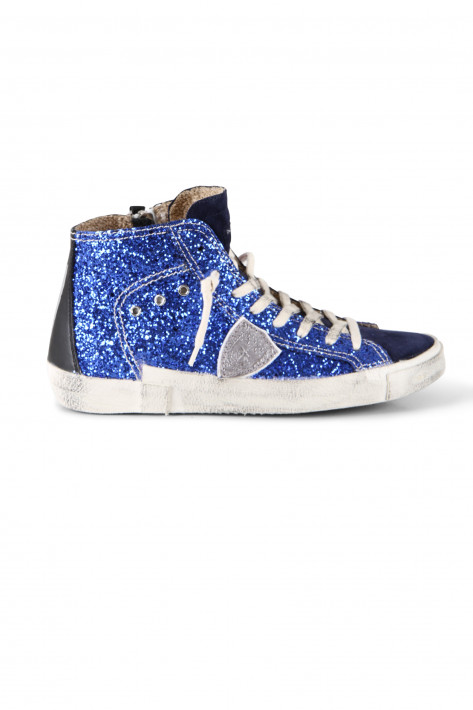 Philippe Model PRSX High - Glitter Legere Bluette