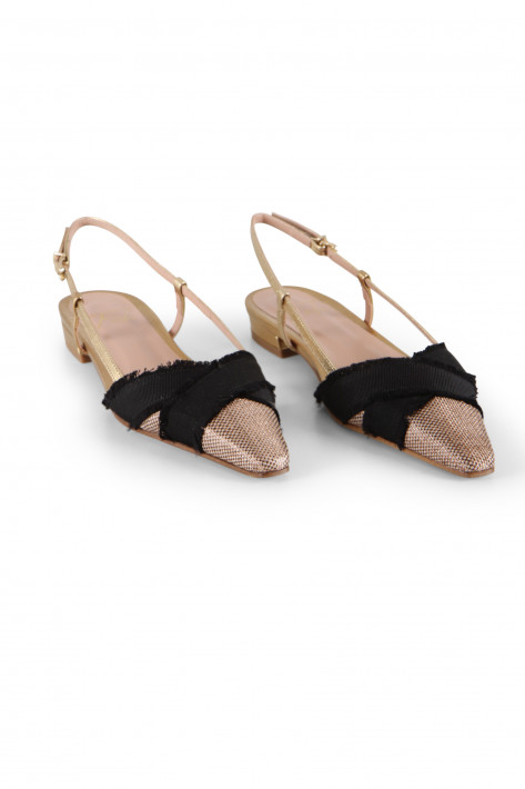 Roberto Festa Slingback Flats Gloria - nero/luxor