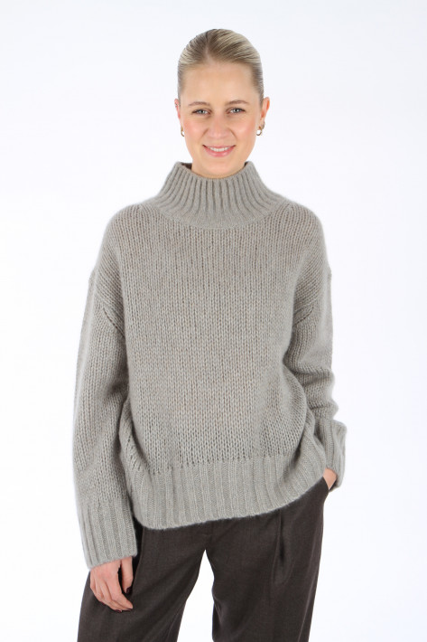 Hemisphere T-Neck Pullover - platin sand