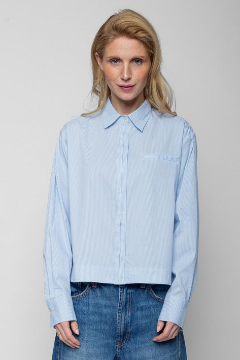Emily van den Bergh Bluse - bleu white stripe