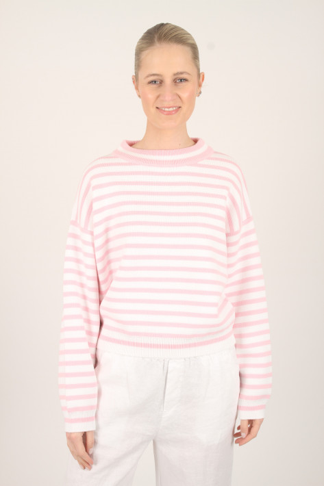 SoSue Pullover Sailor - rosa/white