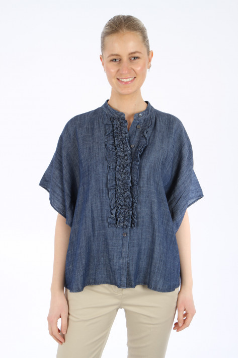 0039 Italy Bluse Daisy - denim