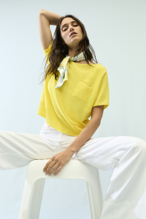 Oui Strickshirt - yellow