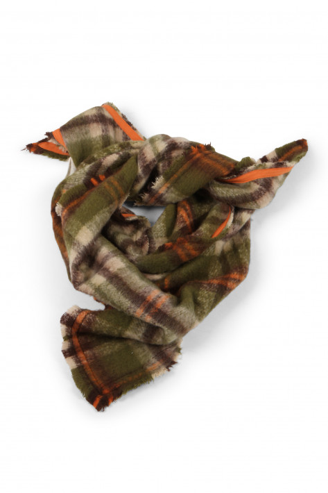 Codello Dreieckstuch Raute - green/brown/beige/orange