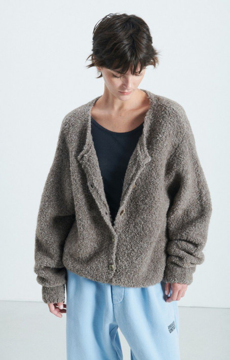 American Vintage Cardigan ZOLLY - taupe mel