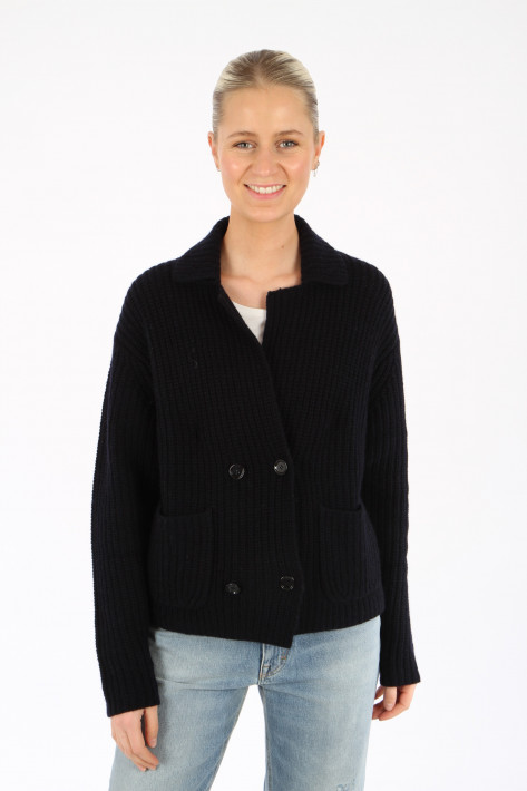 Allude Caban-Cardigan - navy