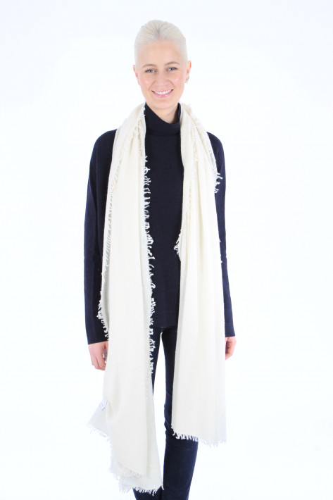 ROMY Cashmere Schal TIBET - offwhite