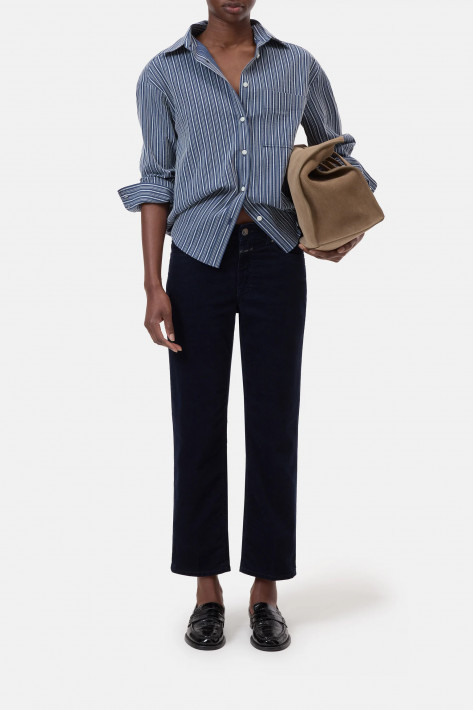 Closed Cordhose Milo - dark blue