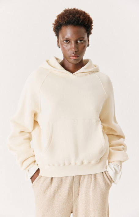American Vintage Hoodie Cojtown - ecru