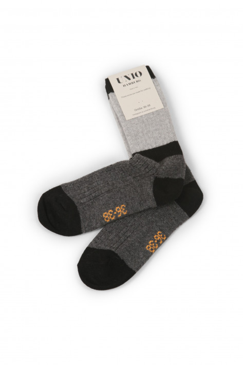 Unio Socken Calm Glitze - black-grey-glitzi