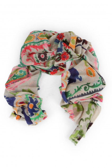 Codello Printed Scarf Flowers - multicolor