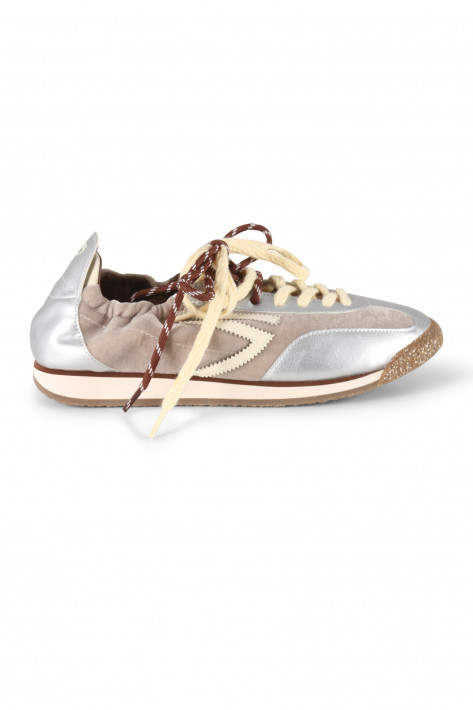 Puraai Sneaker Panther RADIO - silber/taupe