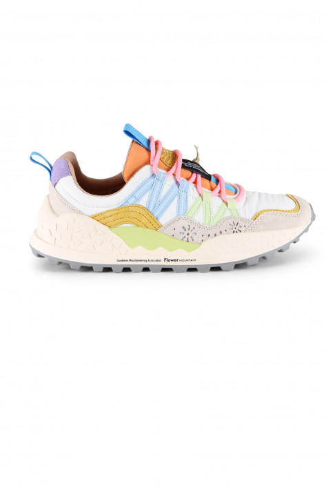 Flower Mountain Sneaker WASHI - beige/white/multi