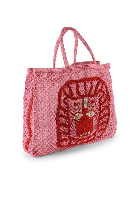 The Jacksons Tasche Lion Face with Roar - pink/red
