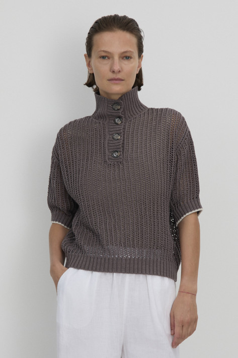 FFC Fashion Troyer Strickmuster - brown