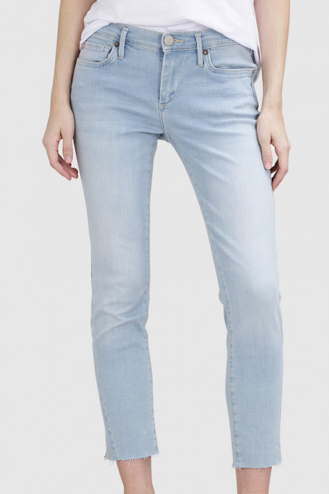 True Religion Jeans Halle crop slit - lightblue