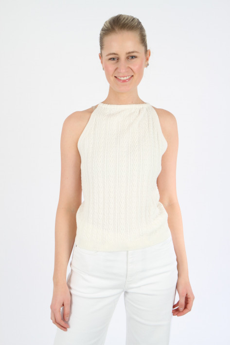 Hemisphere Stricktop - white