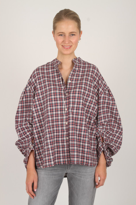 True Relgion Vicky Blouse Check - red/blue