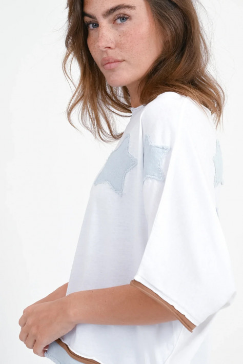 Love Joy Victory T-Shirt Rumbia - white