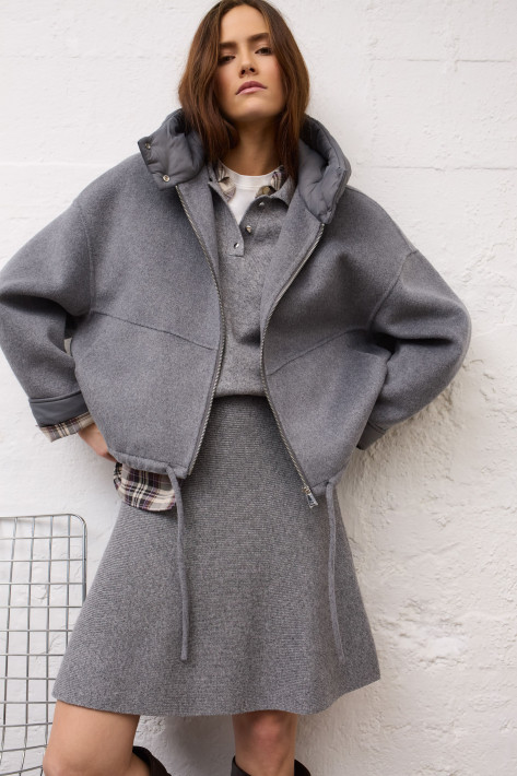 Oui Wolljacke - grey