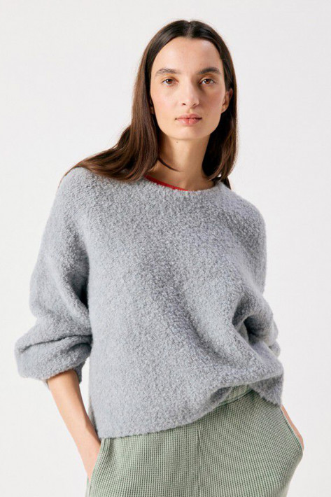 American Vintage Pullover Zolly - grau/blau