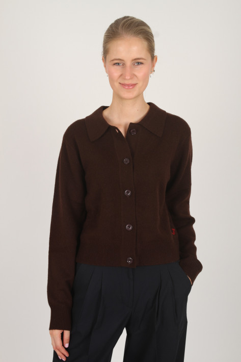 True Relgion MC Polo-Cardigan - cine film/brown