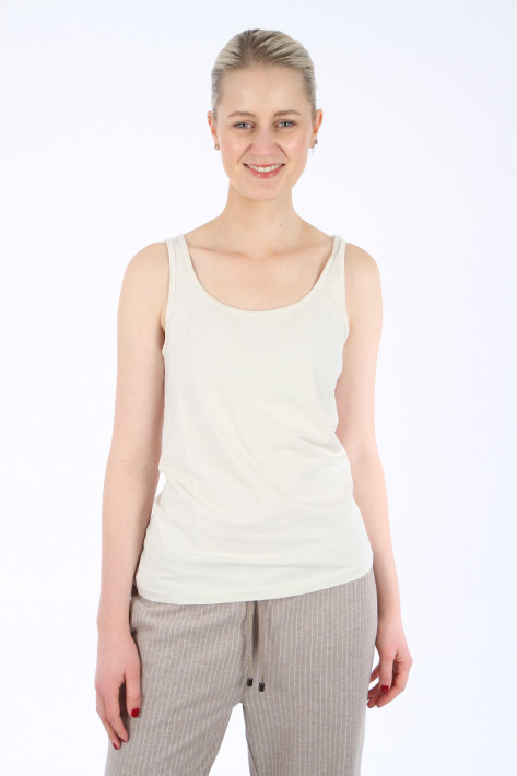 Juvia Fitted Top Mascha - eggshell